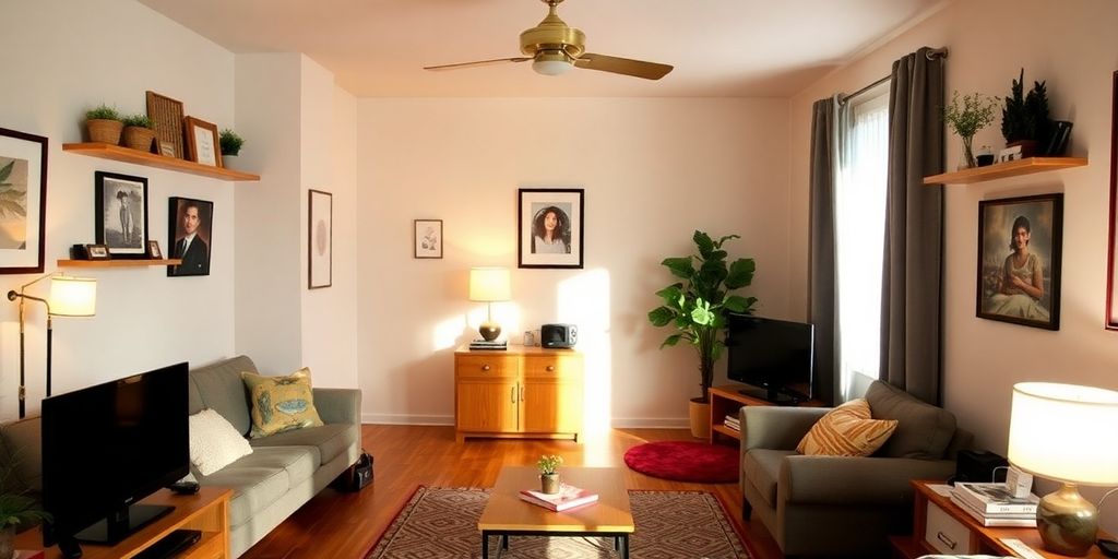 Cozy rental apartment with personal belongings for renters insurance.