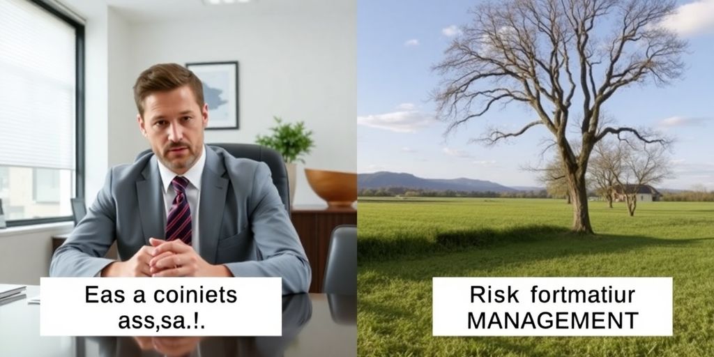 Two insurance scenarios split-screen comparison.