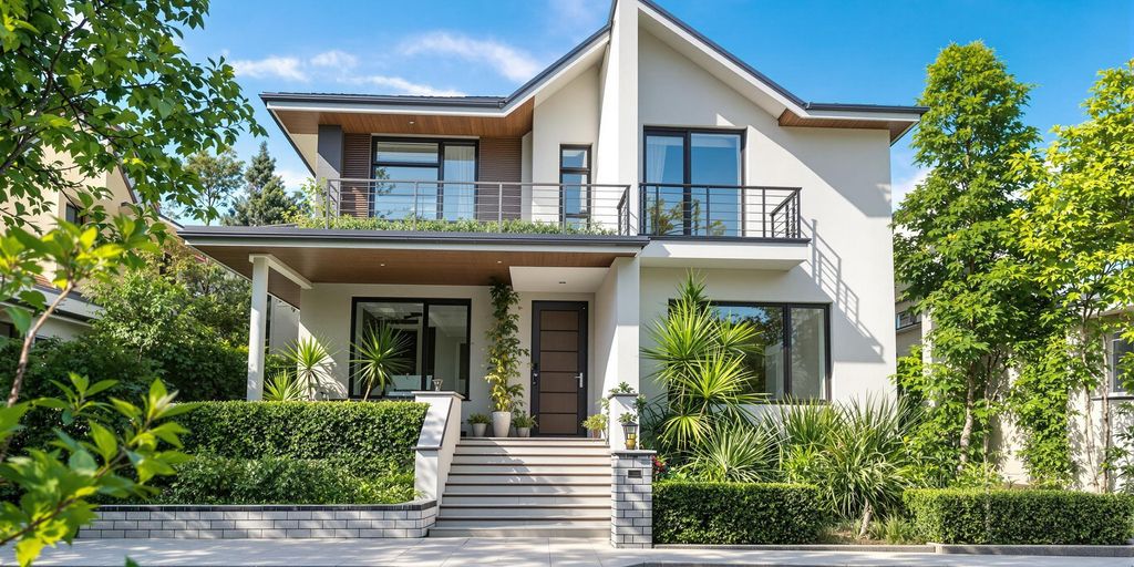 Modern house representing property investment for investors.