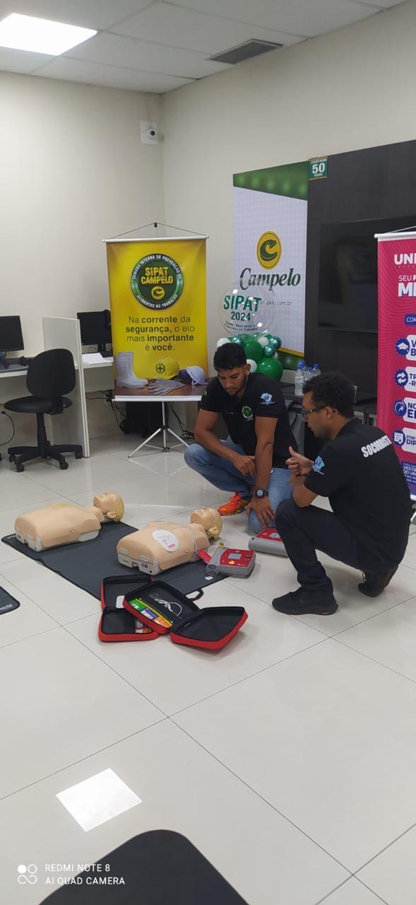 Preparando para o inesperado: Capacitação em suporte básico de vida nas empresas Campelo