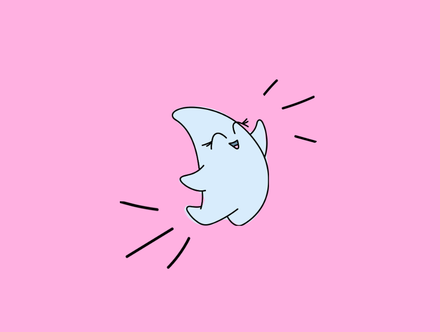 Leaping with joy on a pink background, the Manifest star mascot senses the signs a manifestation is coming