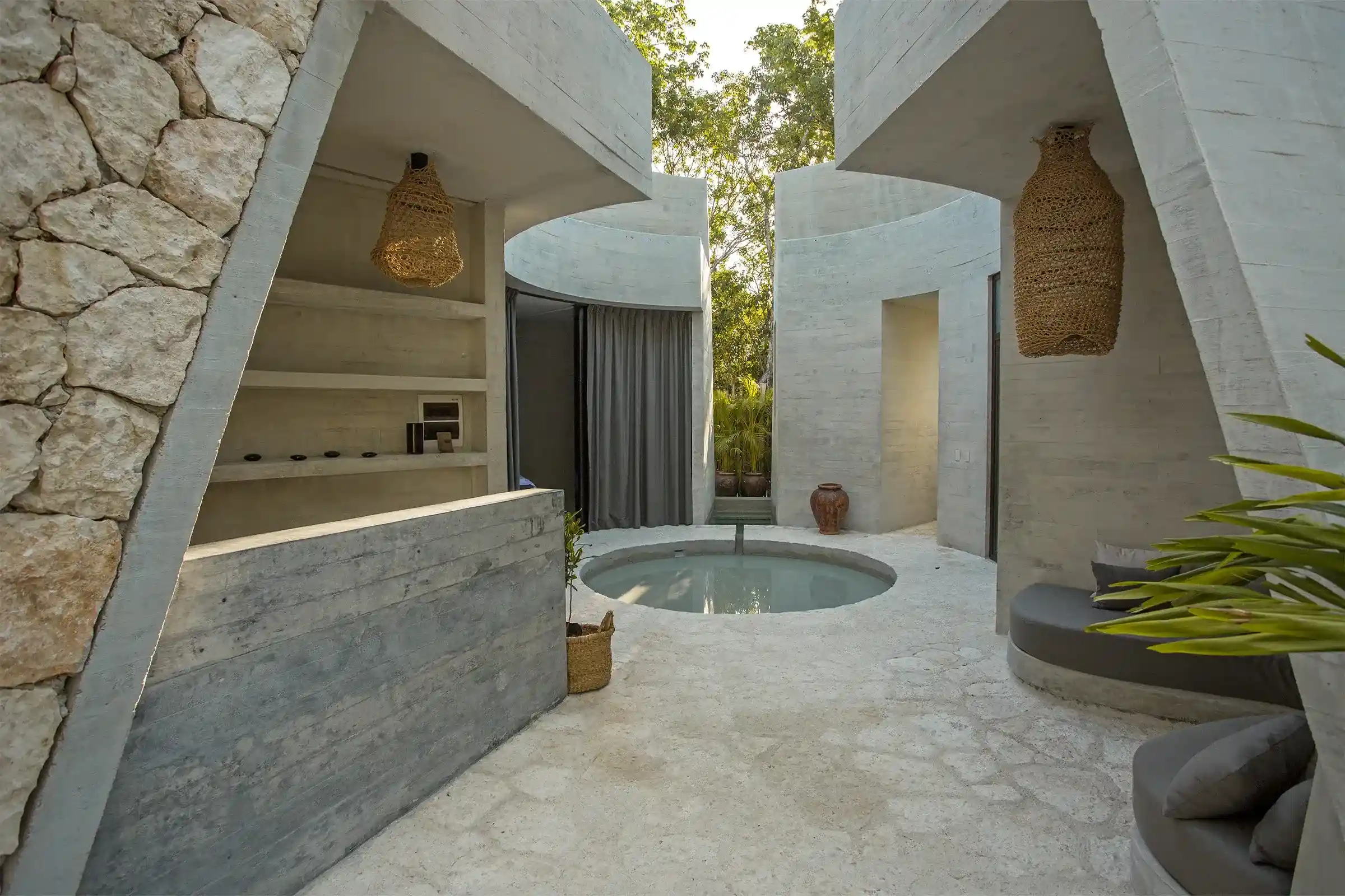 recepcion-sala-lamparas-colgantes