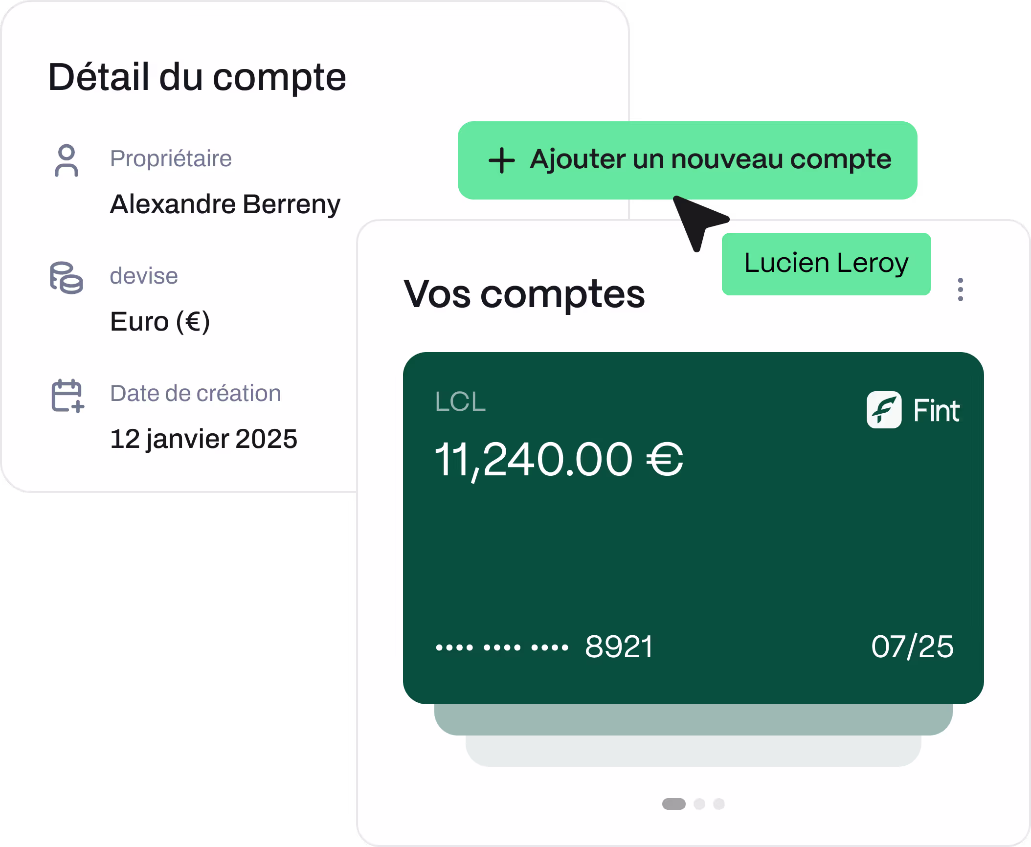 Mise en situation de la synchronisation bancaire