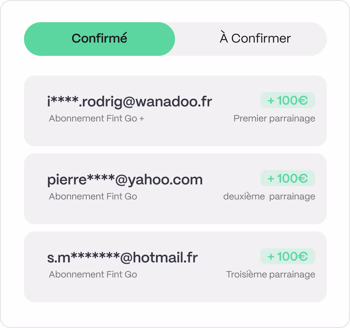 illustration des récompenses potentielles