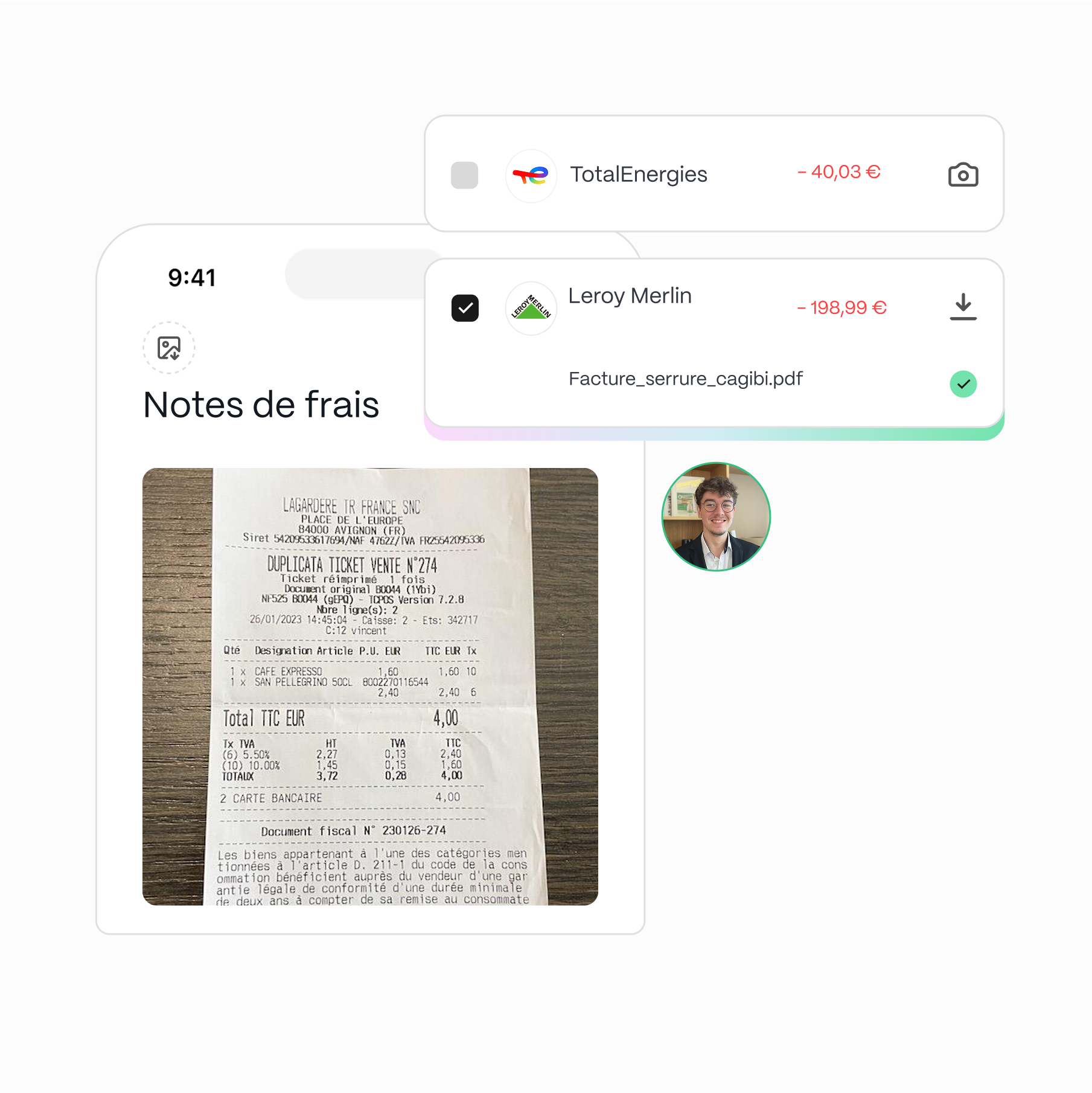 Illustration Notes de Frais