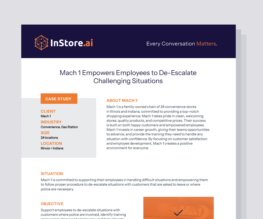 Mach 1 Empowers Employees to De-Escalate Challenging Situations