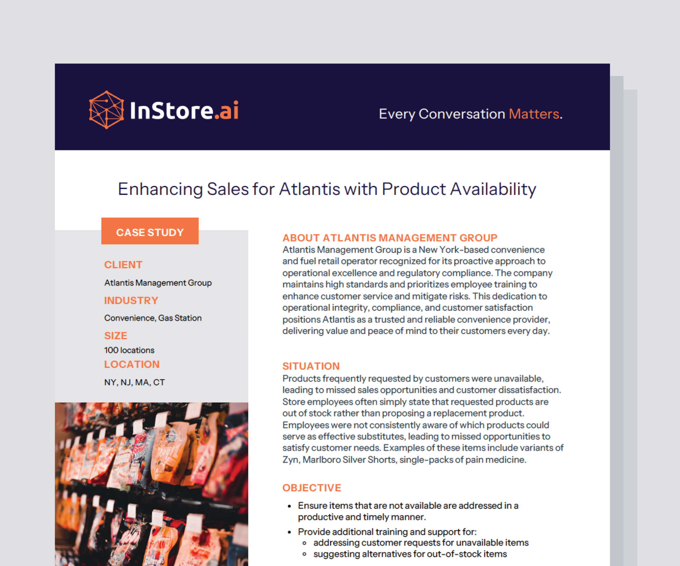 Enhancing Sales for Atlantis with Product Availability
