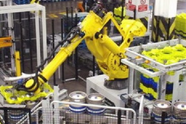 Forklift being used for Kegs