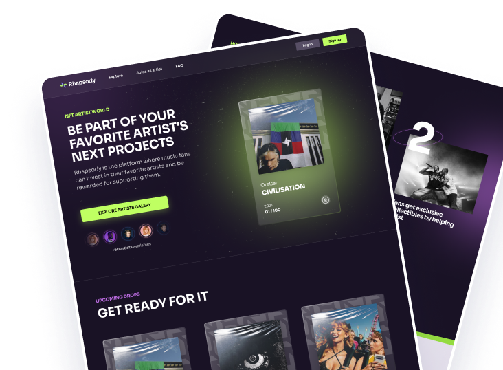 Exemple site web Rhapsody