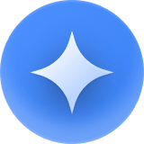 Icon en forme d'étoile sur fond bleu