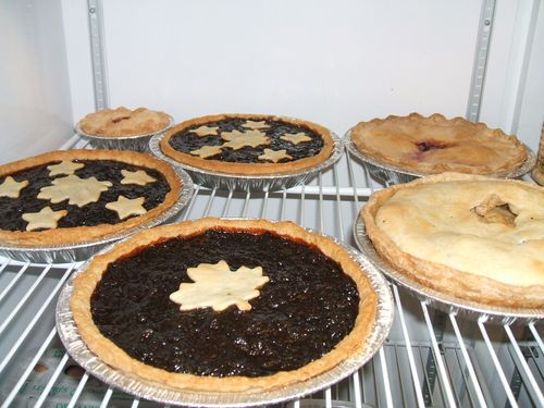An assortment of pies