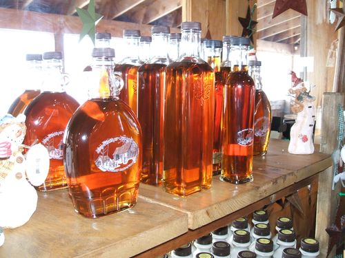 Jars of Maple Syrup