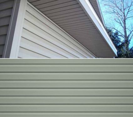 Revêtement de vinyle sur une maison