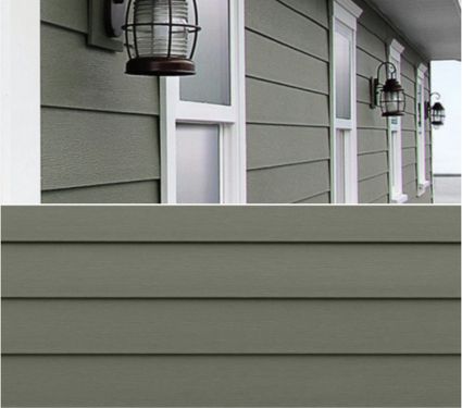 Revêtement de fibrociment sur une maison