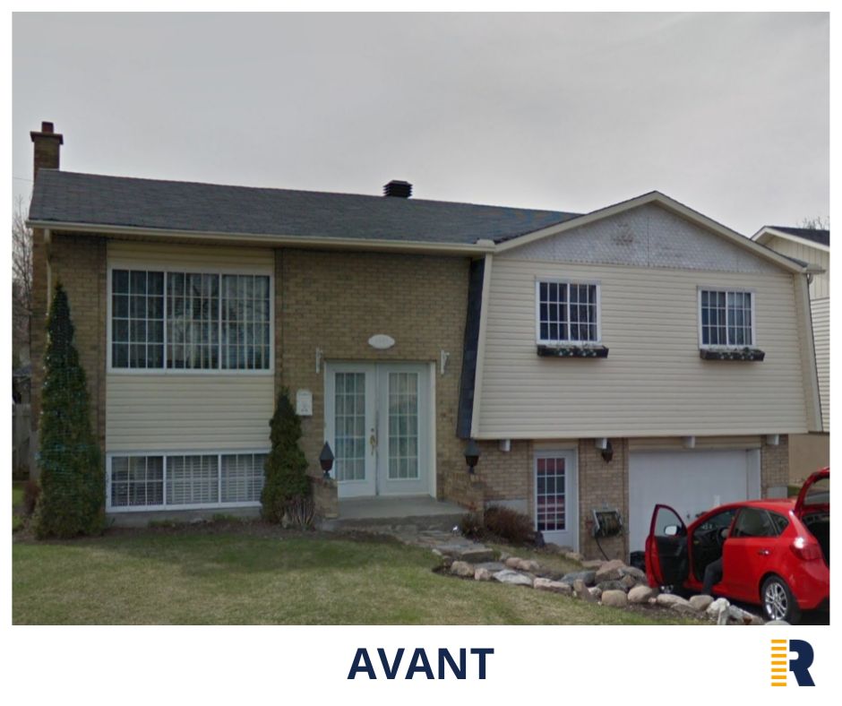 Bungalow de Laval avant remplacement du revêtement