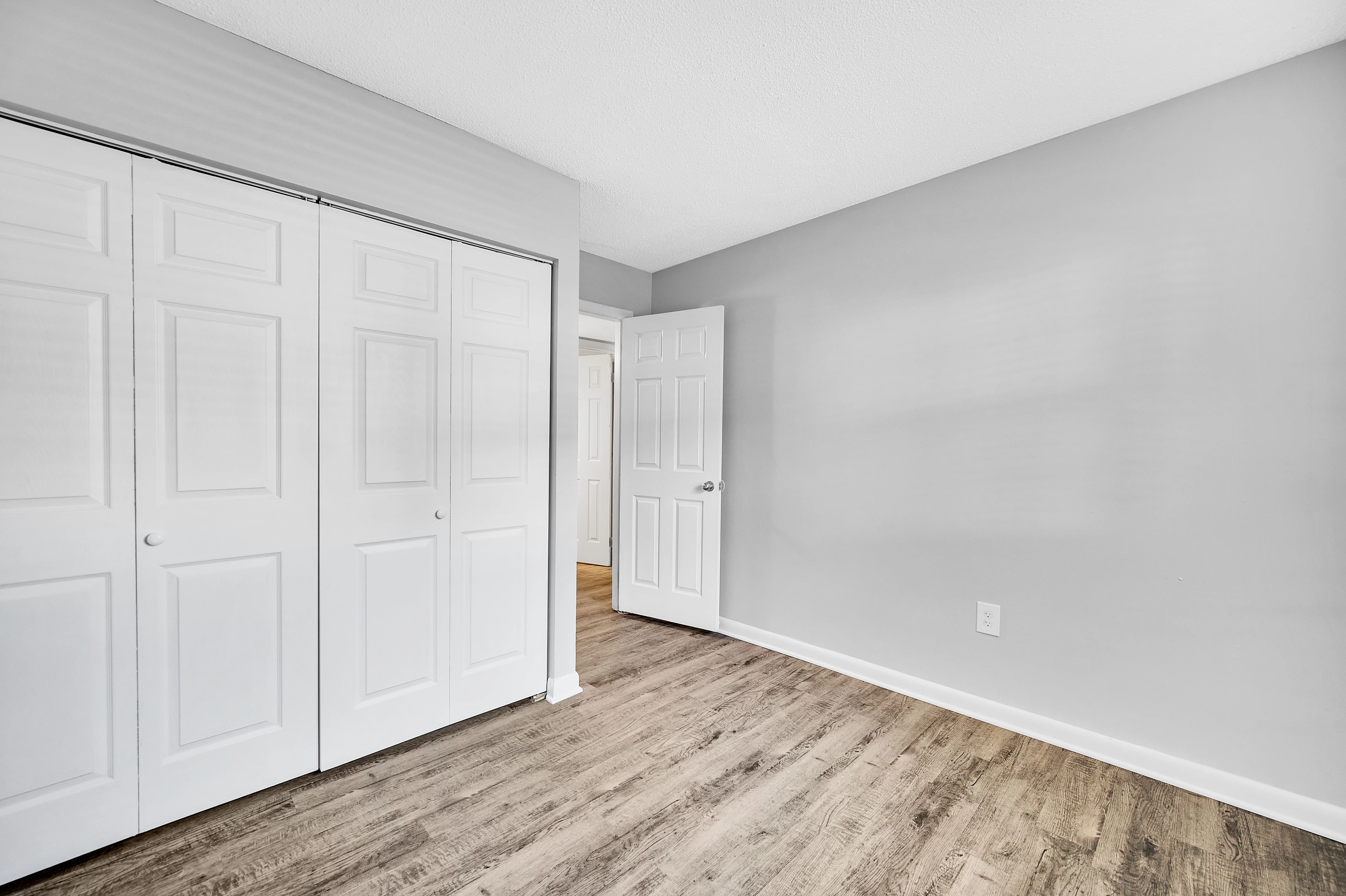Room with wood floors