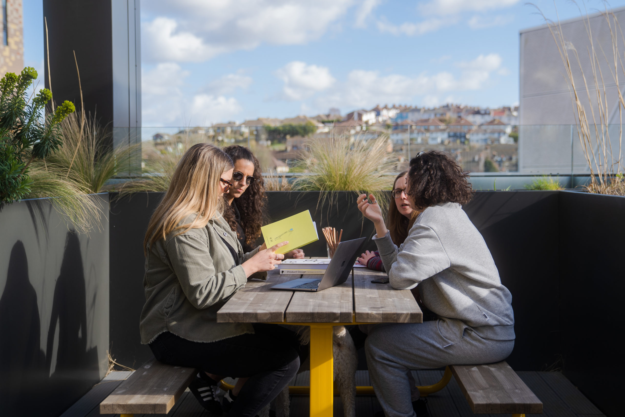 Brighton women in business on the Plus X Brighton rooftop