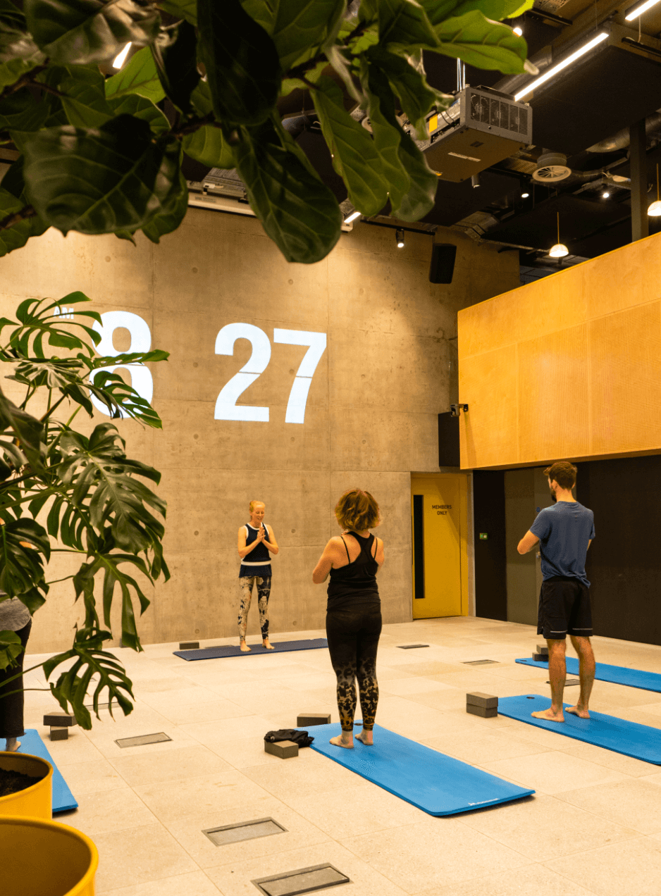 Weekly Yoga Class in the Plus X Innovation Brighton Launch Space