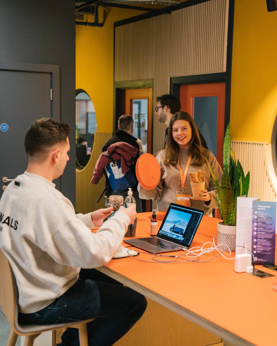 Networking at Plus X Innovation Brighton