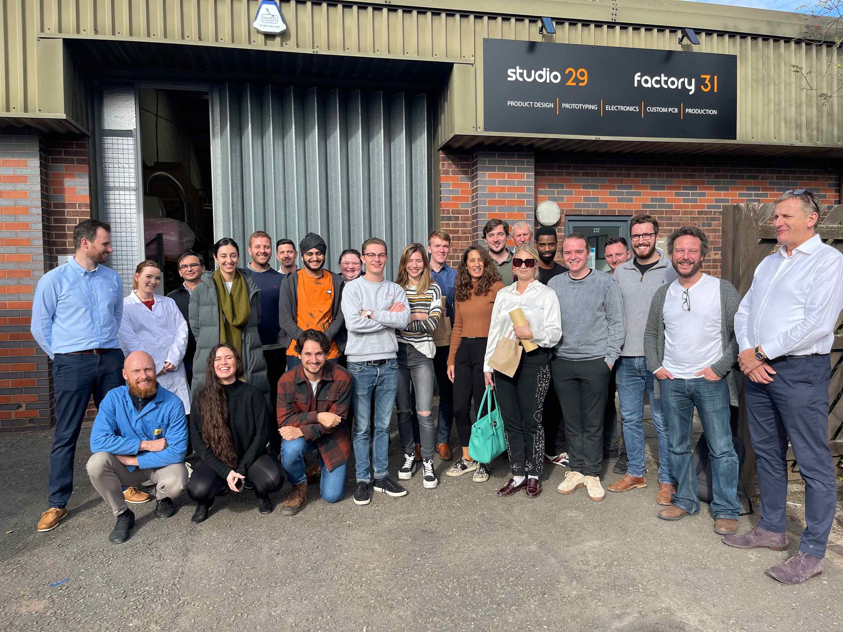 Members of a CRL Accelerator cohort visiting a factory