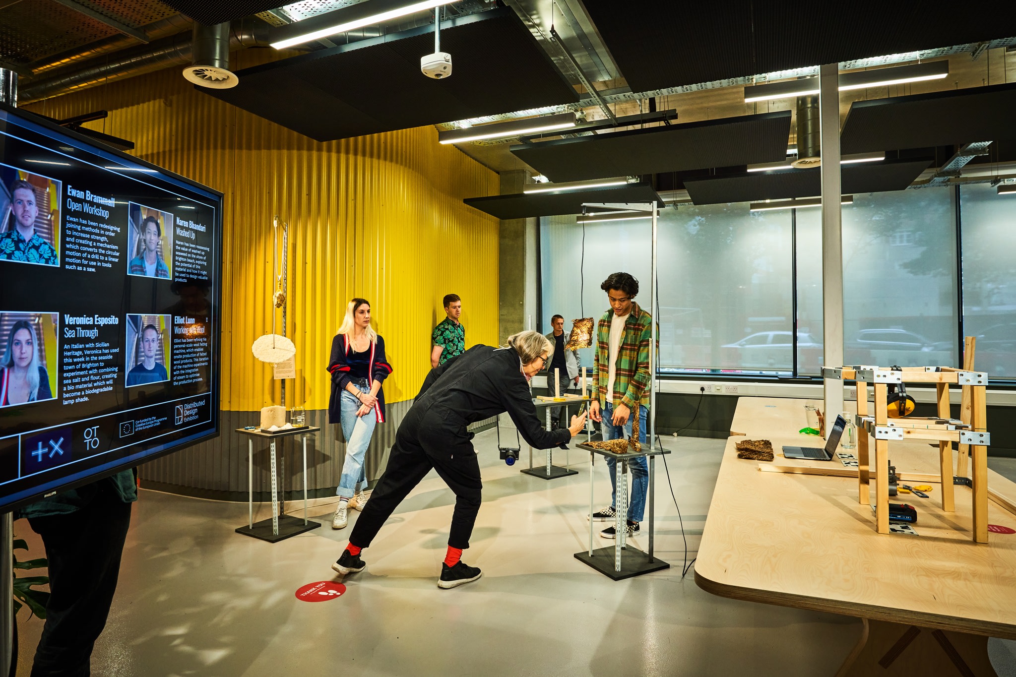 Product Testing taking place at the Plus X Innovation Brighton workshop.