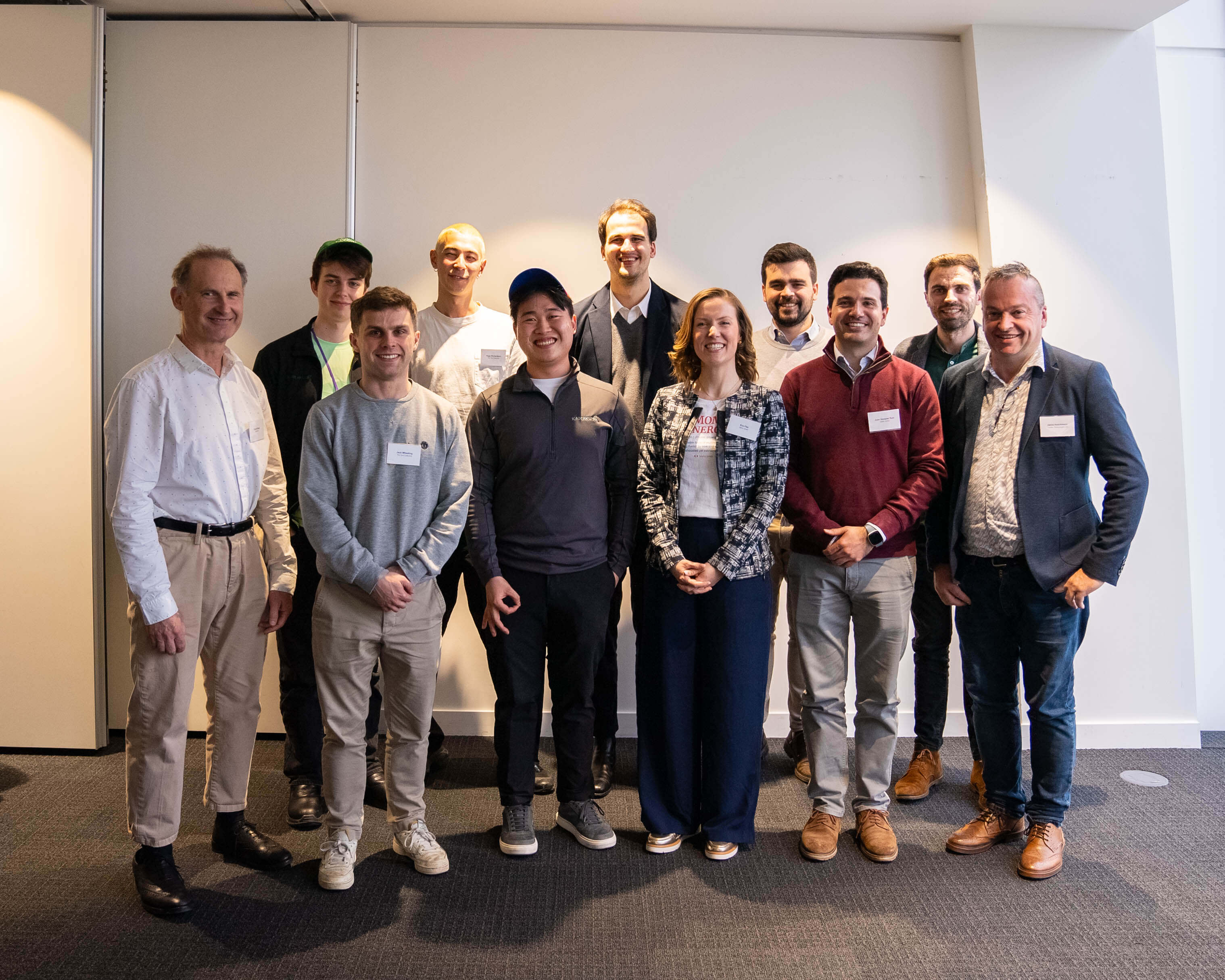 A group photo of the 11th CRL Accelerator Cohort on the Shard.
