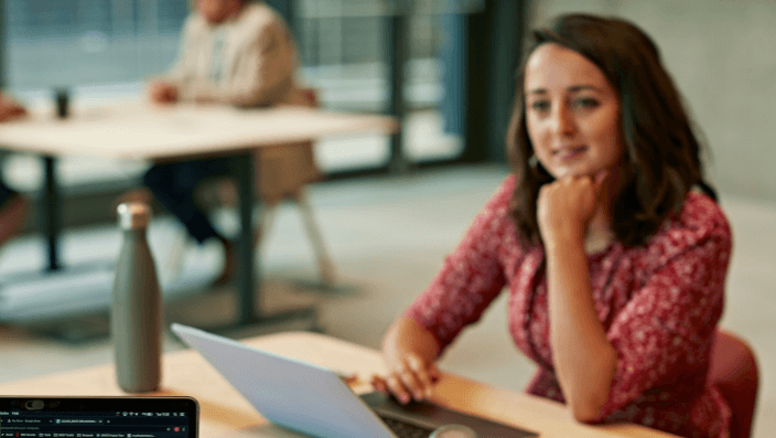 People collaborating in the Launch Space