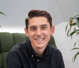 Man smiling looking at the camera