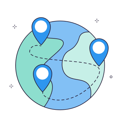 100 + server locations