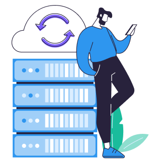 Choose a server illustration