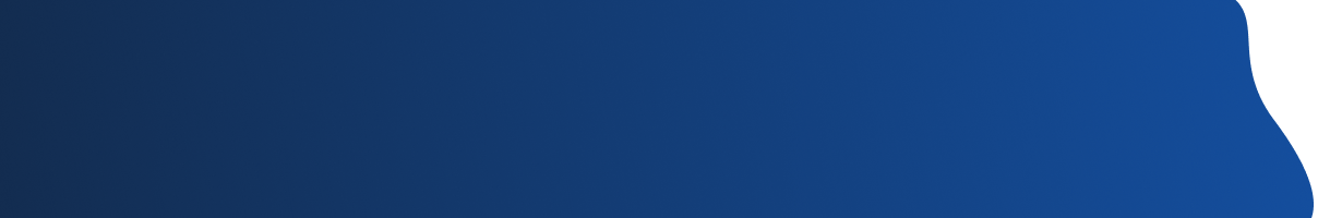 Blue wavy gradient shape with rounded right edge and dotted cutout on the top right corner.