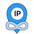Blue octopus icon with white circle on head displaying the letters 'IP'.