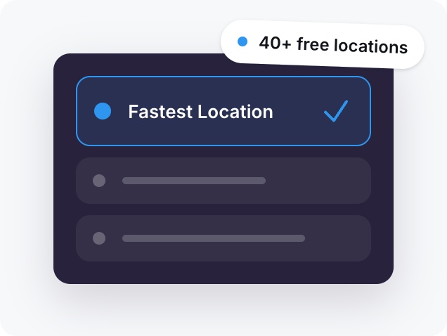 VPN Super server selection screen