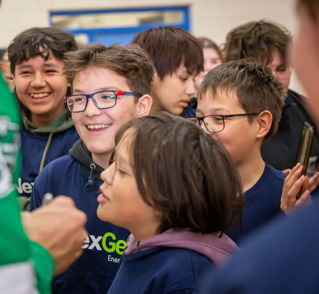 Group of kids smiling