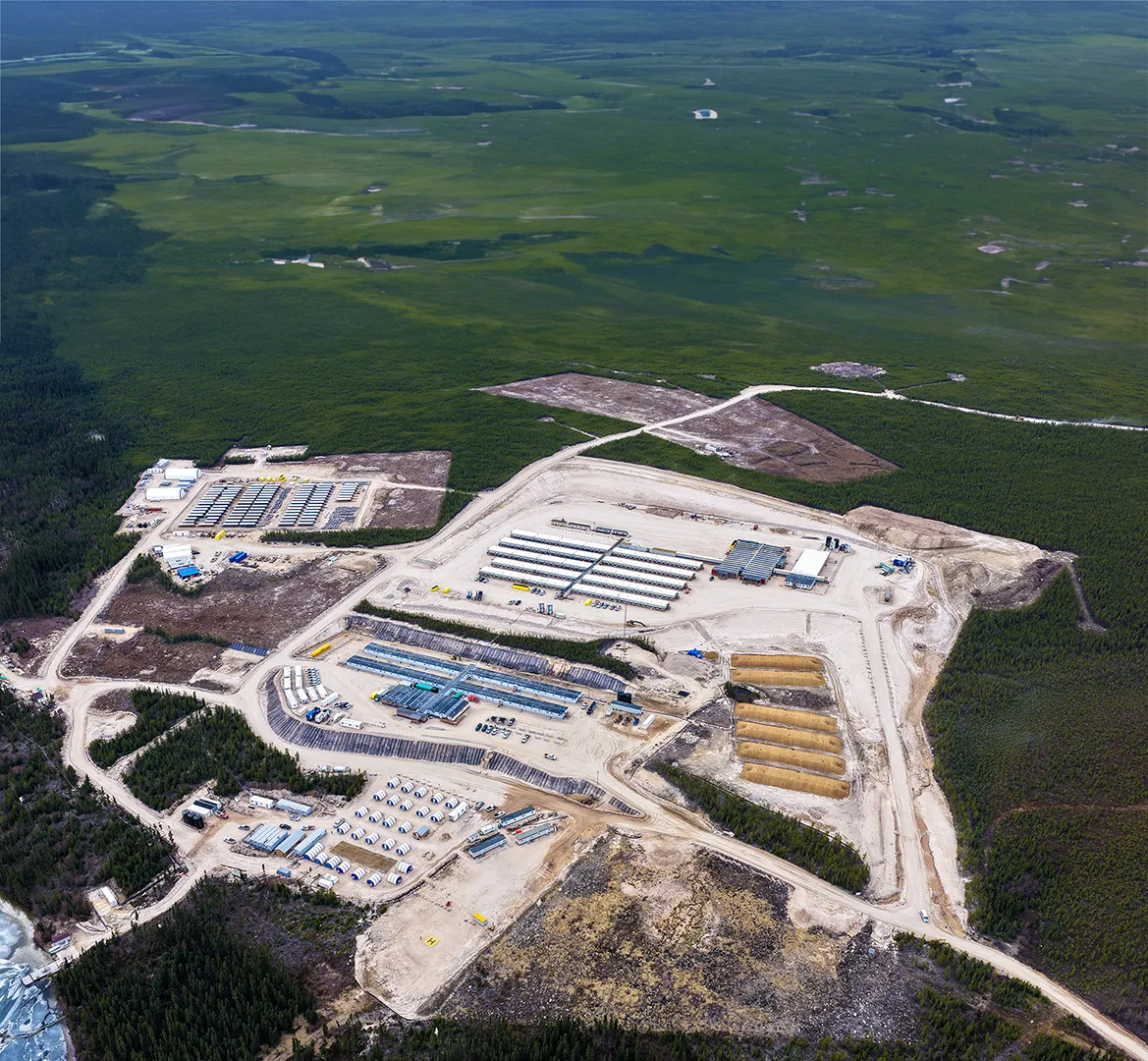 Aerial view of the Rook I project site