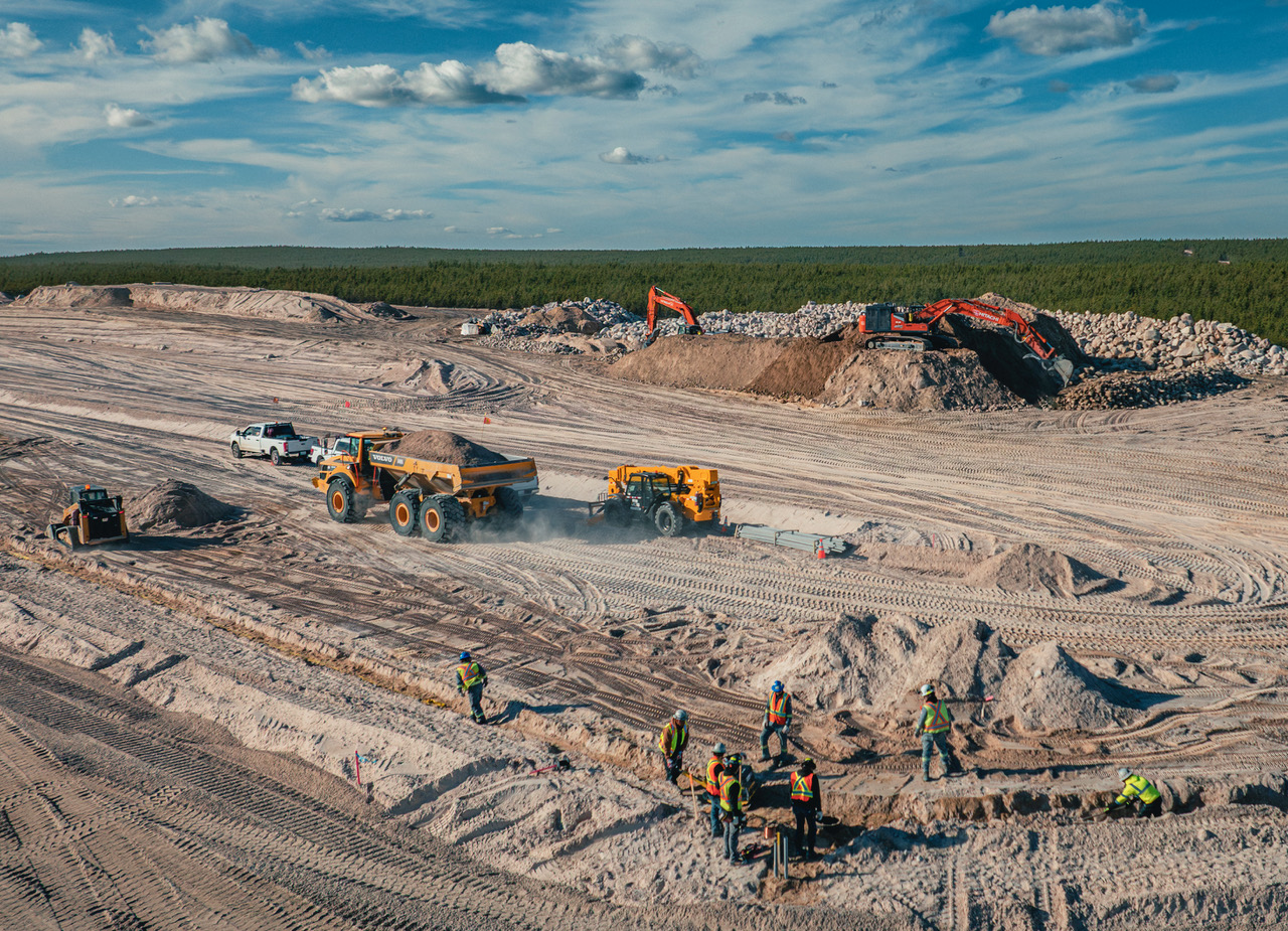 Aerial view of the Rook I project site