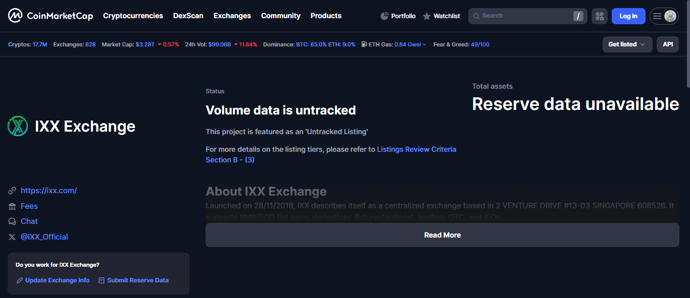 IXX Exchange - A Quiet Shell of a DEX