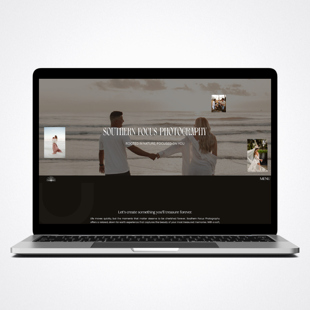 Hero for Southern Focus Photography, a photography portfolio built on Showit.