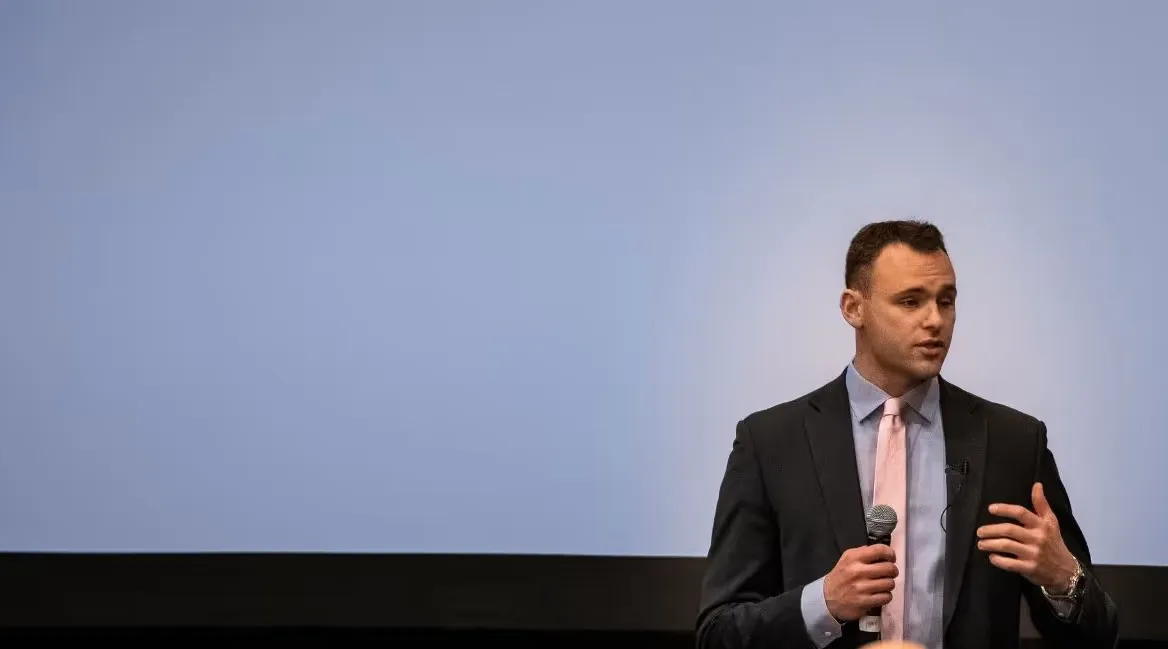 Aaron Golub Speaking In an event