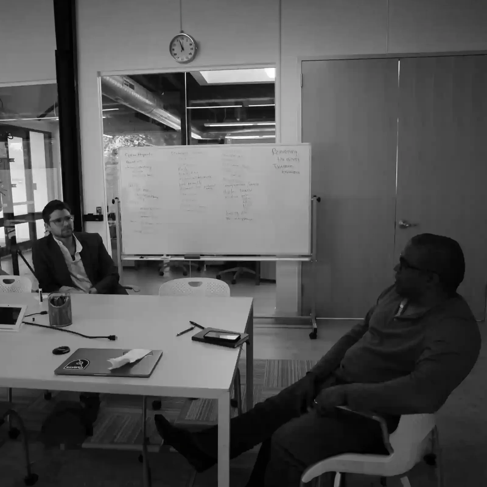 Speck Design medical device design team conducting strategy workshop for surgical robotics user experience and industrial design development