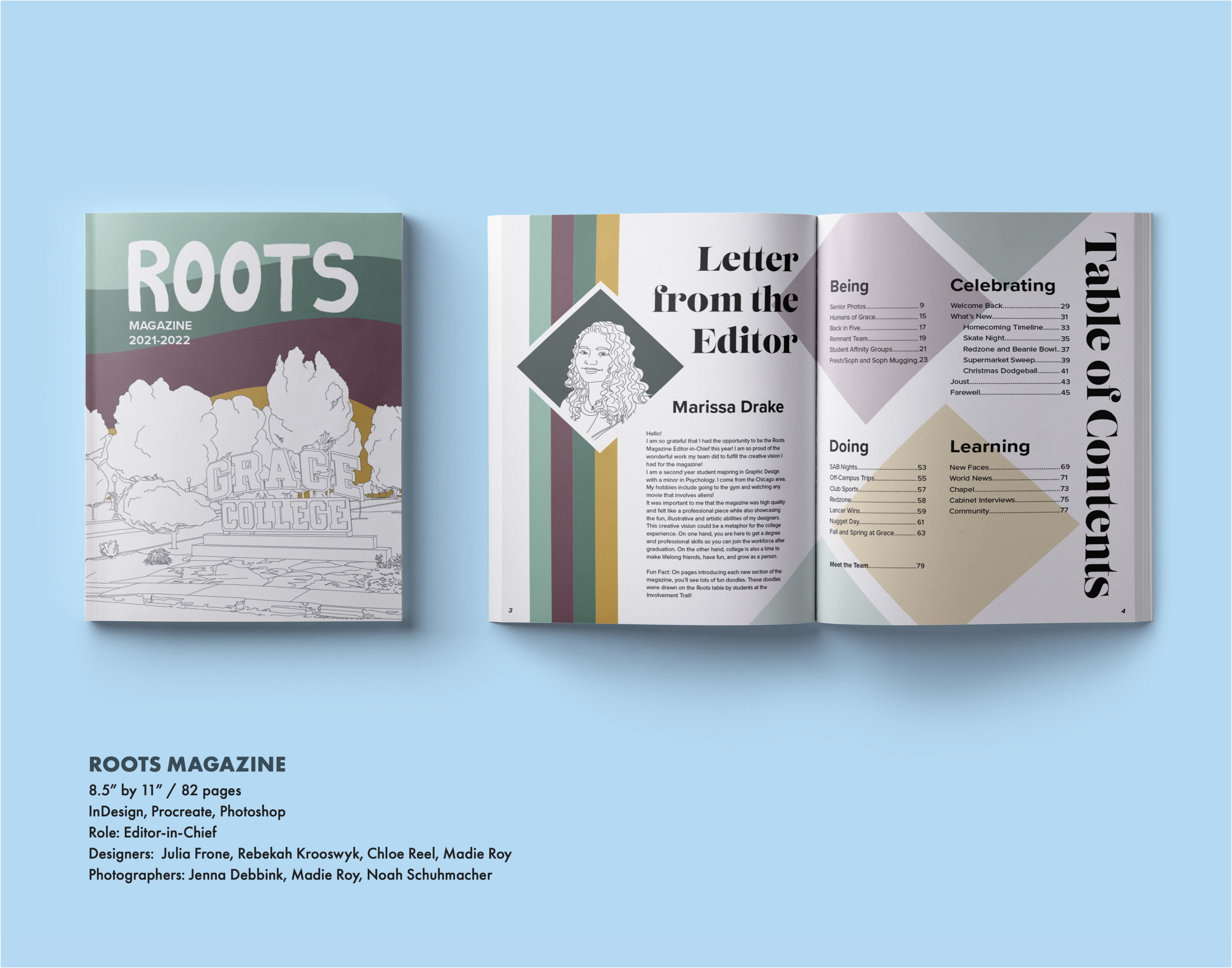 Mockup of Roots Magazine