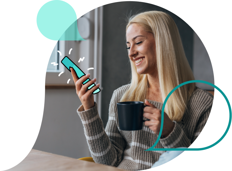 Woman receiving online psychology sessions via telehealth