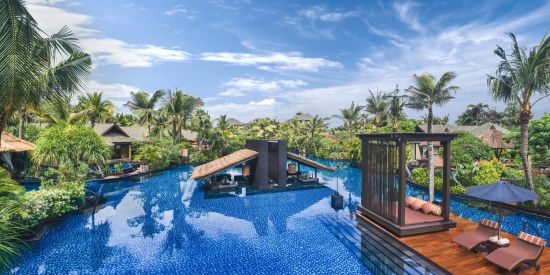 The St. Regis Bali Resort in Südbali:  Aerial Salt Water Lagoon
