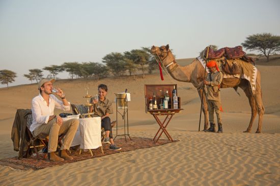 SUJÁN The Serai à Désert du Thar:  Desert Picknick