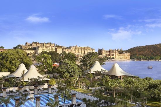 The Leela Palace à Udaipur:  Exterior View Spa Tent