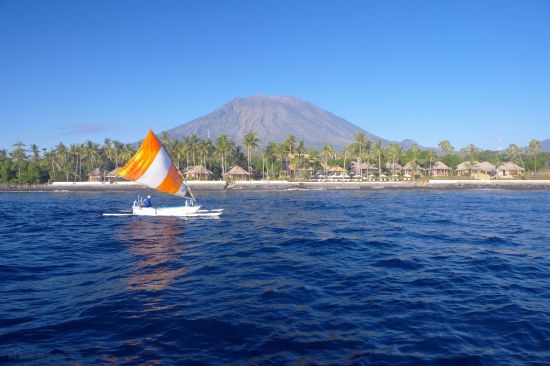 Siddhartha Oceanfront Resort & Spa in Ostbali: View from the sea