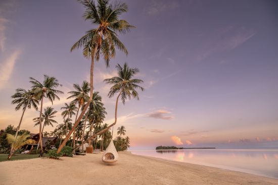 Nay Palad Hideaway in Siargao:  Beach view with Nestrest