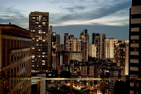 COMO Metropolitan Singapore in Singapur:  City View from Rooftop