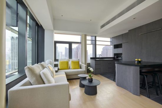 COMO Metropolitan Singapore in Singapur:  Metropolitan Suite | Como Suite | Living Room
