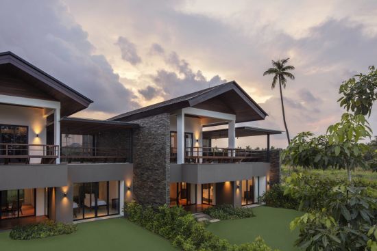 The Residence Bintan:  Garden Terrace (below) Exterior